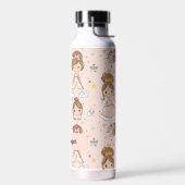 Prinsessen & Harten Zachte Pastels Kinderen Waterfles (Links)