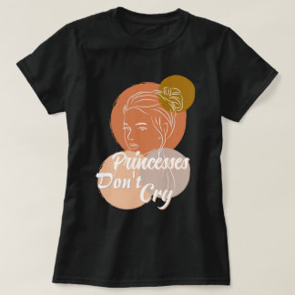prinsessen huilen niet teksten Schrijven Zwart T-s T-shirt