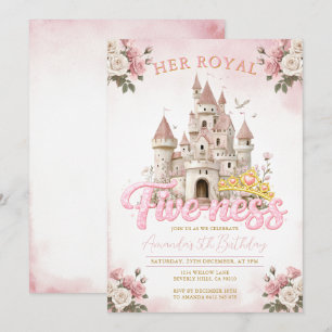 Prinsessenkasteel 5e verjaardag Five-ness Royal  Kaart