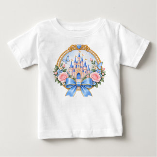 Prinsessenkasteel Baby Meisje T-shirt – Blauwe Str
