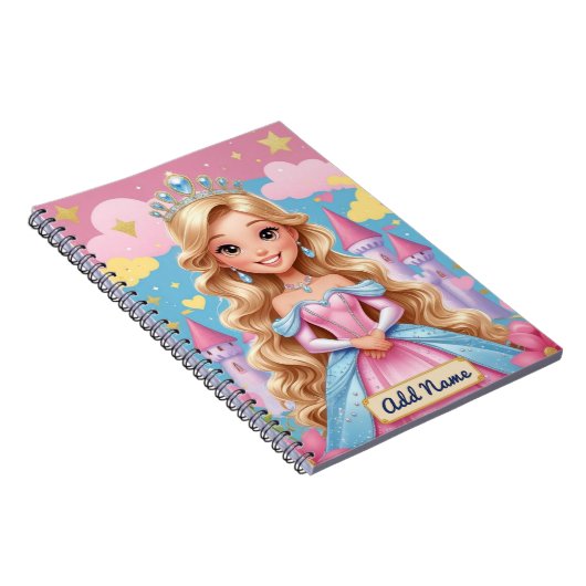 Prinsessenklooster Notitieboek – Bewerkbare Naam (Rechterzijde)