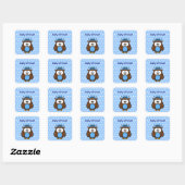 prinsuil vierkante sticker (Vel)