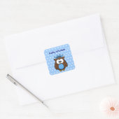 prinsuil vierkante sticker (Envelop)