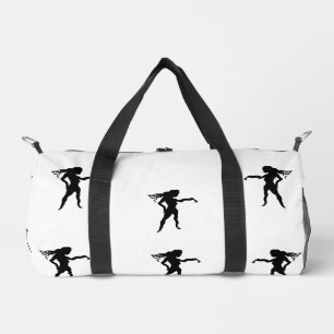 Print Cut Naaizak: Duffel Bag Vrouw Power. Plunjezak