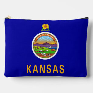 Print Cut Sac à coudre avec le drapeau du Kansas, 