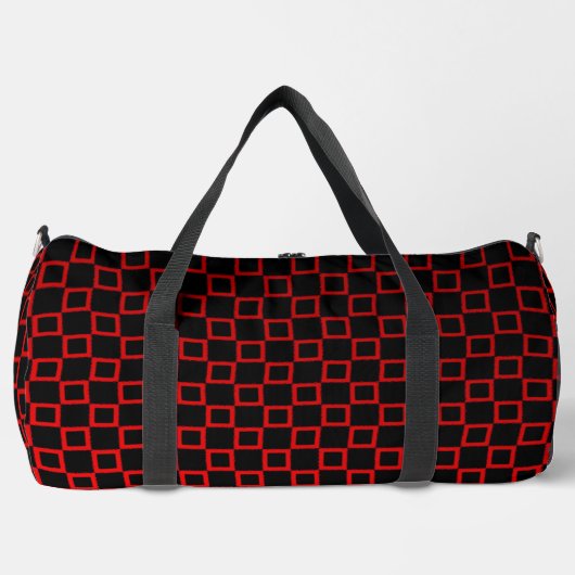 Print Cut Sac à coudre noir et rouge design modern (Recto)