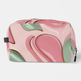 Print cut sew bag in stylish graphic toilettasje