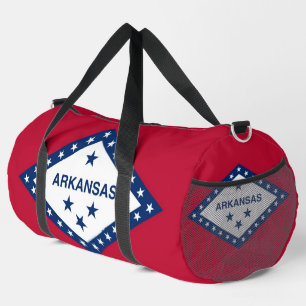 Print Cut Sew Bag met vlag van Arkansas, Verenigde Plunjezak