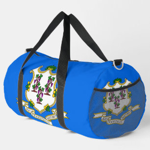 Print Cut Sew Bag met vlag van Connecticut Plunjezak