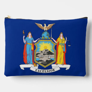 Print Cut Sew Bag met vlag van de staat New York, Etui