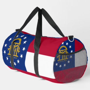 Print Cut Sew Bag met vlag van Georgia, Verenigde Plunjezak