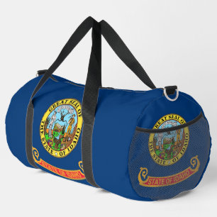 Print Cut Sew Bag met vlag van Idaho, Verenigde St Plunjezak