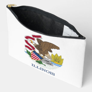 Print Cut Sew Bag met vlag van Illinois, Verenigde Etui