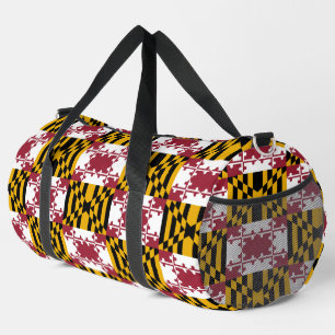 Print Cut Sew Bag met vlag van Maryland, Verenigde Plunjezak