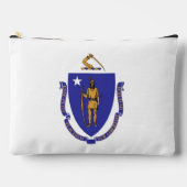 Print Cut Sew Bag met vlag van Massachusetts, Vere Etui (Voorkant)