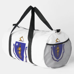 Print Cut Sew Bag met vlag van Massachusetts, Vere Plunjezak