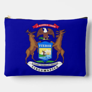 Print Cut Sew Bag met vlag van Michigan, Verenigde Etui