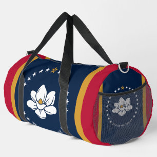 Print Cut Sew Bag met vlag van Mississippi, Vereni Plunjezak