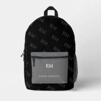 Print Cut Sew Bag zwart en grijs