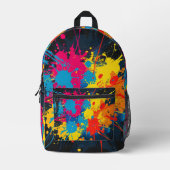 Print Cut Sew Paint Splatter Rugzak (Voorkant)