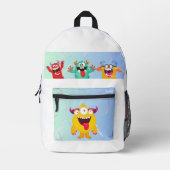 Print Cut Sew School Bag Bedrukte Rugzak (Voorkant)