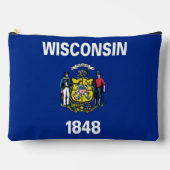 Print Cut Sew Tas met vlag van Wisconsin (Voorkant)
