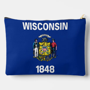 Print Cut Sew Tas met vlag van Wisconsin