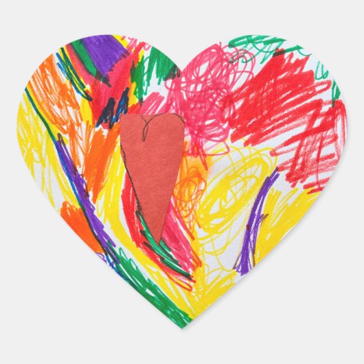 Print de kunst van je kind op Stickers (Voorkant)