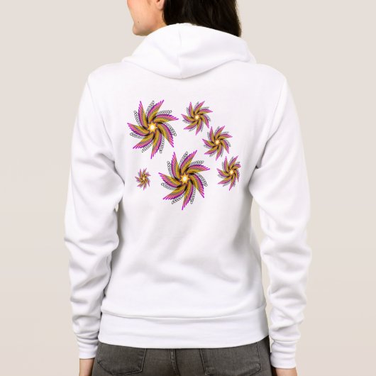 print flora hoodie (Achterkant)