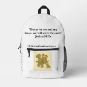 Print gesneden naaizak bedrukte rugzak (Voorkant)