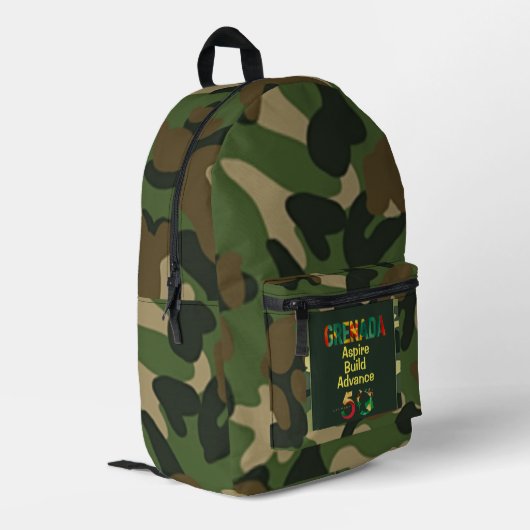 Print gesneden naaizak bedrukte rugzak (Achterkant Hoek Links)