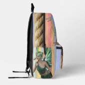 Print gesneden naaizak bloemenfee bedrukte rugzak (Links)