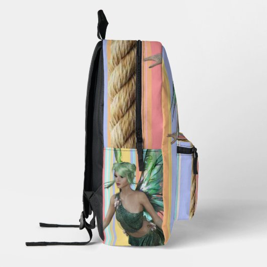 Print gesneden naaizak bloemenfee bedrukte rugzak (Links)