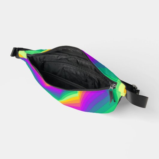 Print gesneden naaizak neon kleurrijk heuptasje (Open)