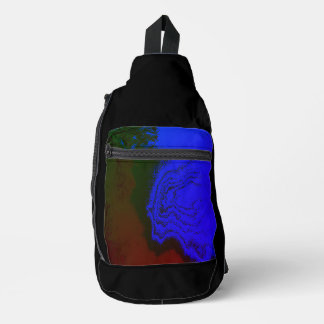 Print gesneden naaizak sling bag