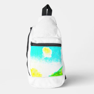 Print gesneden naaizak sling bag
