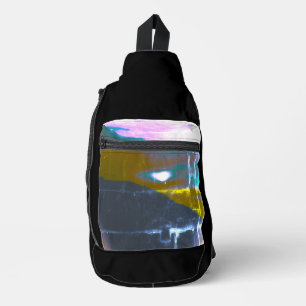 Print gesneden naaizak sling bag