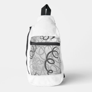 Print gesneden naaizak sling bag