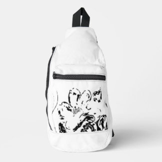 Print gesneden naaizak sling bag