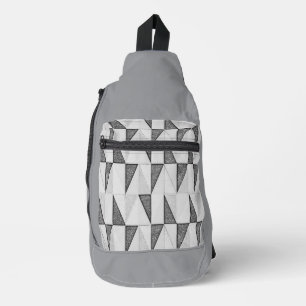 Print gesneden naaizak sling bag