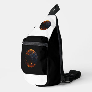 Print gesneden naaizak sling bag