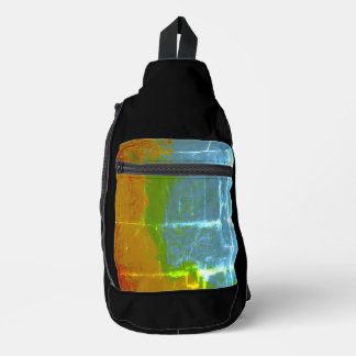 Print gesneden naaizak sling bag