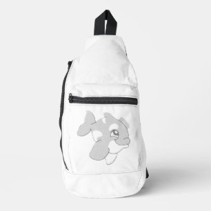 Print gesneden naaizak sling bag