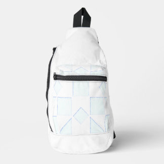 Print gesneden naaizak sling bag