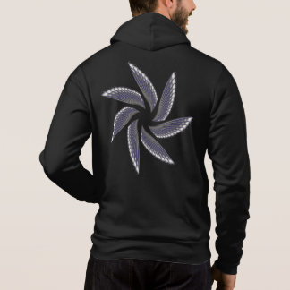 print gray man hoodie