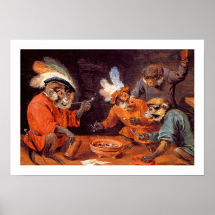Print: Monkey Tavern Kunst Poster