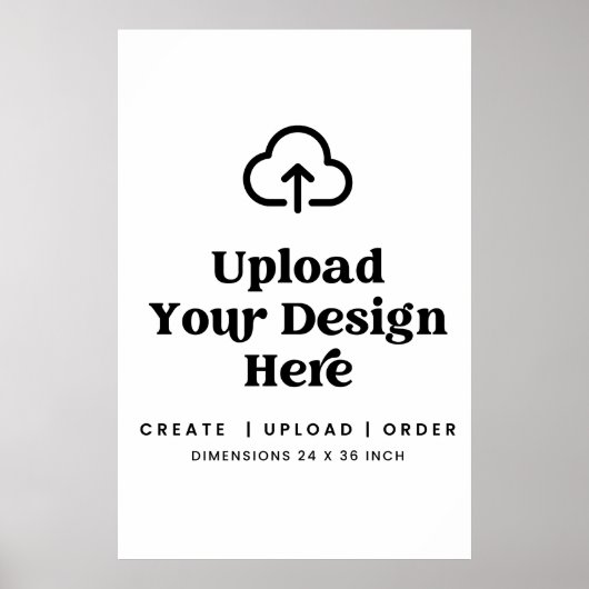 PRINT ORDER 24x36 Inch Tall Poster Event Sign (Devant)