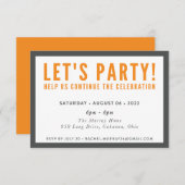 PRINT ORDER for Rachel - Casey's Party insert Kaart (Voorkant / Achterkant)