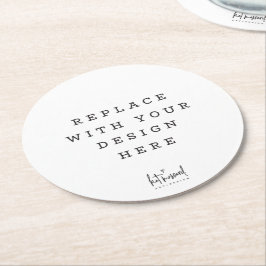 PRINT ORDER special event party ronde cirkel Ronde Kartonnen Onderzetter