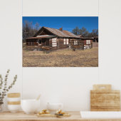 Print: Oud Hout Huis Poster (Keuken)